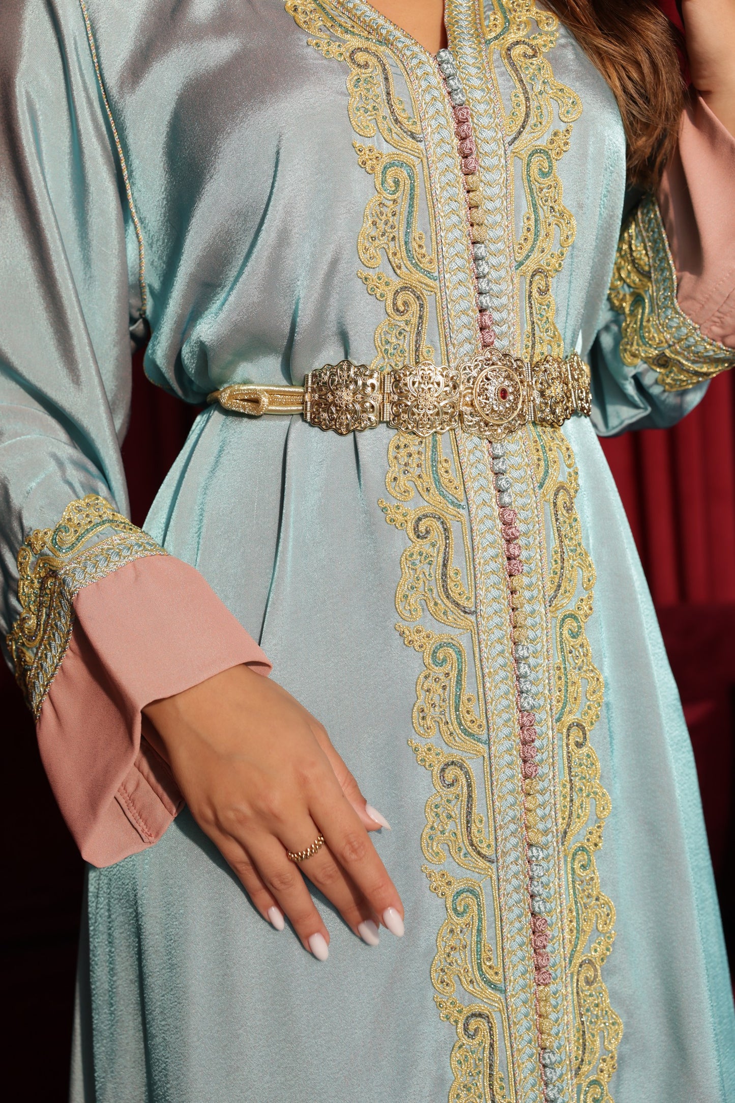 Aqua Grace-Caftan