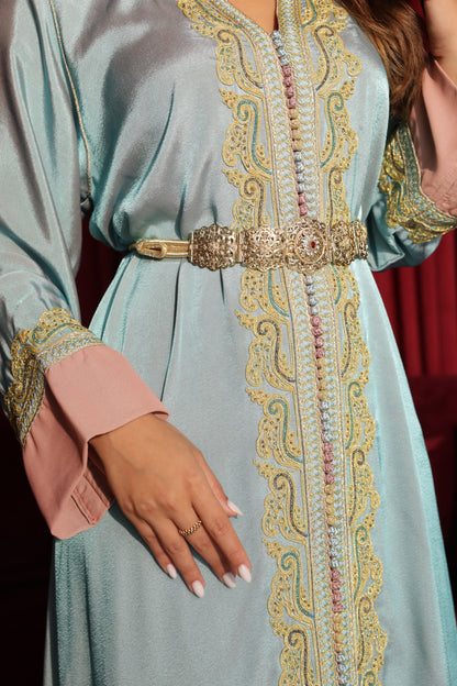 Aqua Grace-Caftan