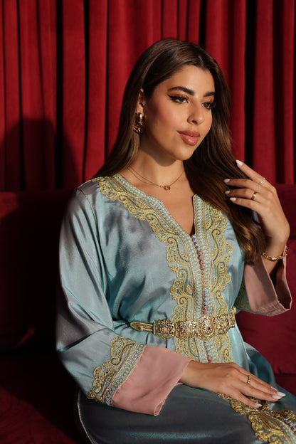 Aqua Grace-Caftan
