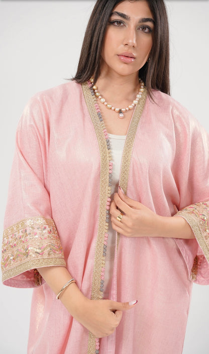 Lulwa Blush-Abaya