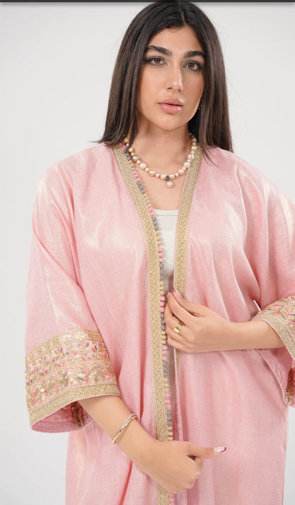 Lulwa Blush-Abaya